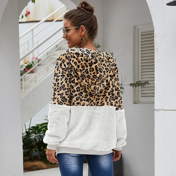 Sweat Leopard a Fermeture zaxx