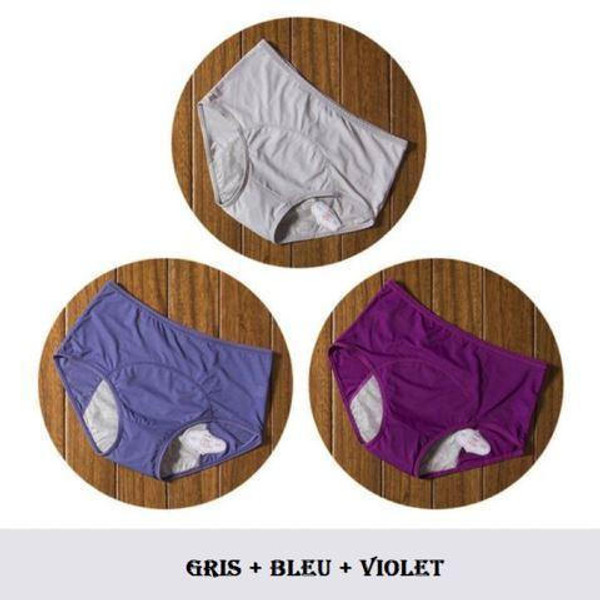 Culottes Menstruelles lot de 3 zaxx