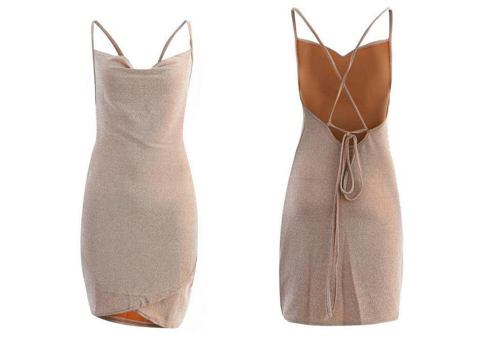 Mini Robe/top Noir à Paillettes - Taille S - Collection Soirée - Très Bon état