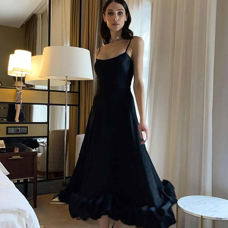 Minetom Robe De Cocktail Femme Bretelles Hautes Robes De Mariage Mi