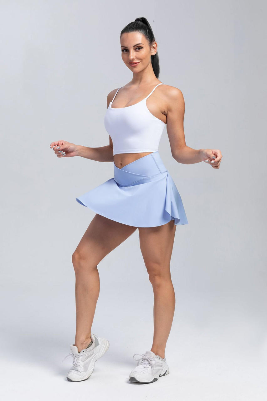 Jupe De Tennis Active T By Talbots - Noir, Taille L - Poches Zippées - Occasion Très Bon état