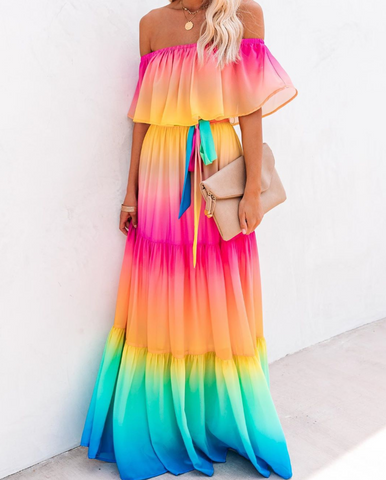 Robe arc en ciel 12 ans - Vêtements