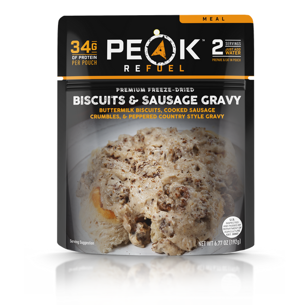 Biscuits and Sausage Gravy - Peak Refuel