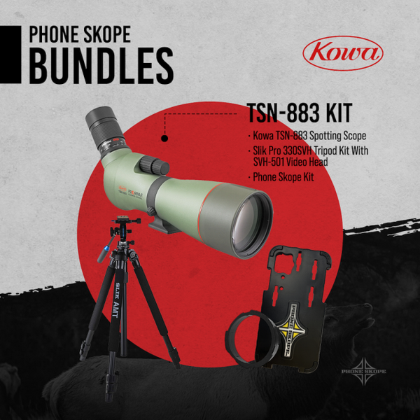 Kowa 883/884 And Slik Aluminum 330SVH Tripod Kit