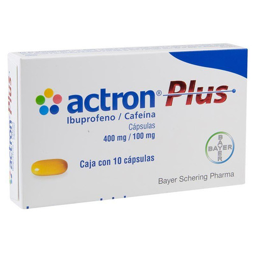 Actron Plus 400MG/100MG Caja x 10 Cápsulas