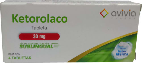 Ketorolaco 30MG Sublingual Caja x 4 Tabletas