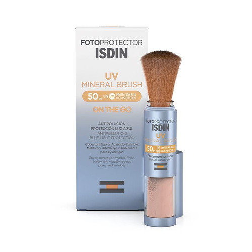 Isdin UV Mineral Brush Fotoprotector Facial FPS50 con Brocha 2GR Polvo