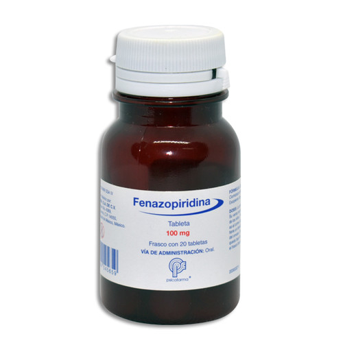 Fenazopiridina Psicofarma 100MG Frasco x 20 Tabletas