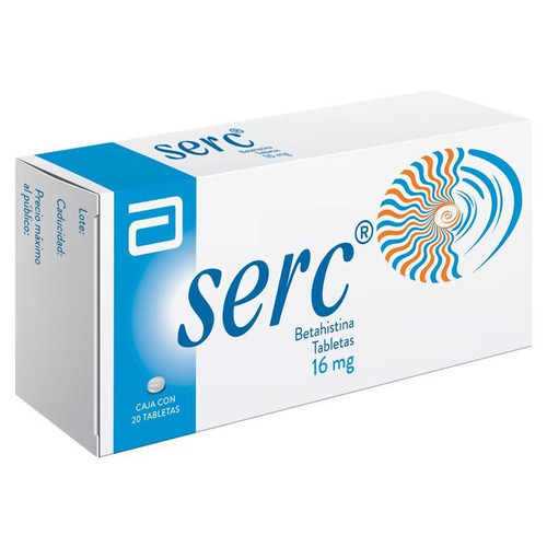 Serc 16MG Caja x 20 Tabletas