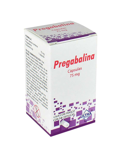 Pregabalina 75MG ULTRA Caja x 14 Cápsulas