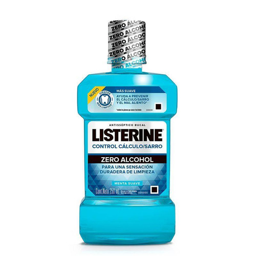 Listerine Zero Alcohol Sabor Menta Envase 250ML