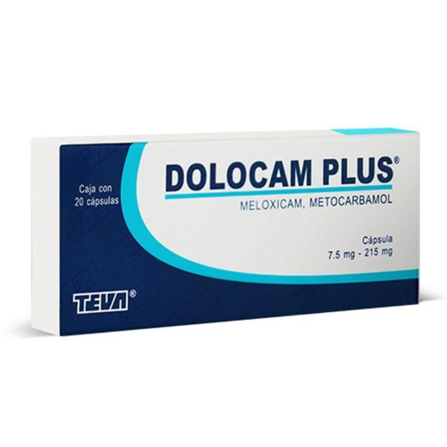 Dolocam Plus 7.5MG/215MG Caja x 20 Cápsulas
