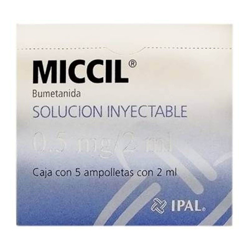 Miccil 0.5MG/2ML Solución Inyectable Caja x 5 Ampolletas de 2ML