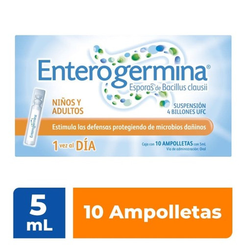 Enterogermina Suspension 5ML Caja x 10 Ampolletas