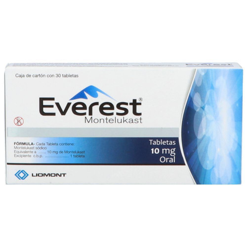 Everest 10MG x 30 Tabletas