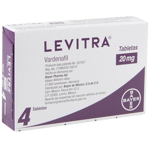 Levitra 20MG Caja x 4 Tabletas