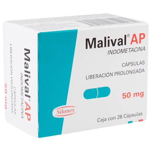 Malival AP 50MG Caja x 28 Cápsulas