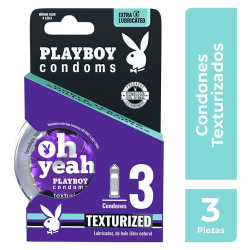 Playboy Texturizados Lata x 3 Preservativos