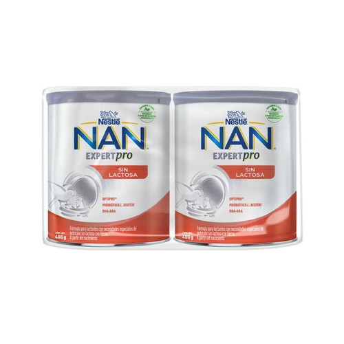 Nan ExpertPro Sin Lactosa 400GR DuoPack