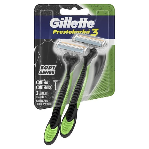 Gillette Prestobarba 3 Body Sense Caja x 2 Rastrillos