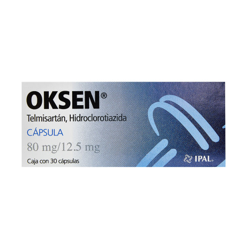 Oksen 80MG/12.5MG Caja x 30 Cápsulas