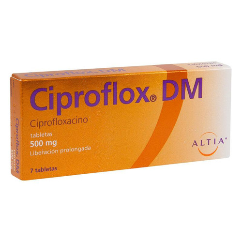 Ciproflox DM 500MG Caja x 7 Tabletas
