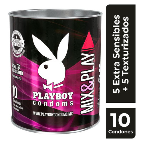 Playboy Preservativos Mix&Play Lata x 10 Unidades