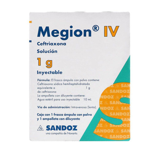 Megion IV 1GR Solución Inyectable Caja x 1 Ampollera 10ML