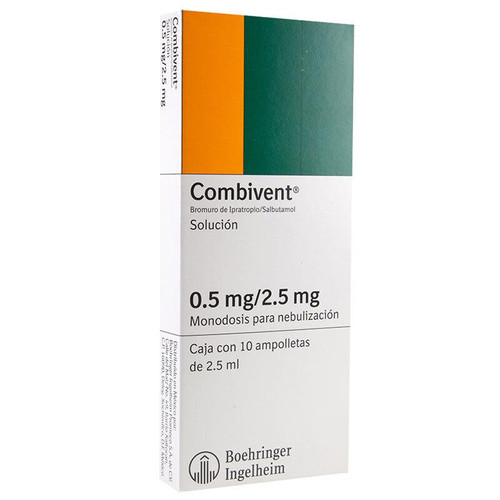 Combivent 0.5/2.5MG Solución Caja x 10 Ampolletas 2.5ML