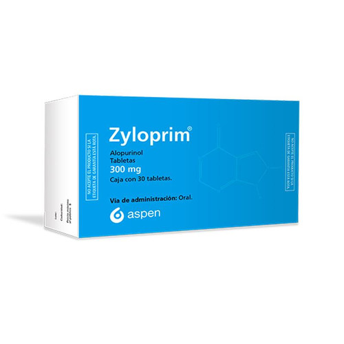 Zyloprim 300MG Caja x 30 Tabletas