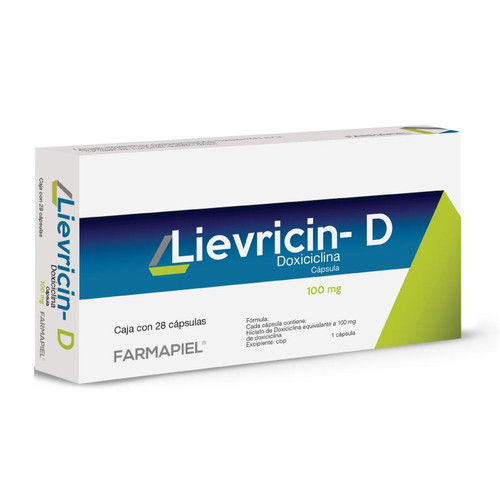 Lievricin-D 100MG Caja x 28 Cápsulas