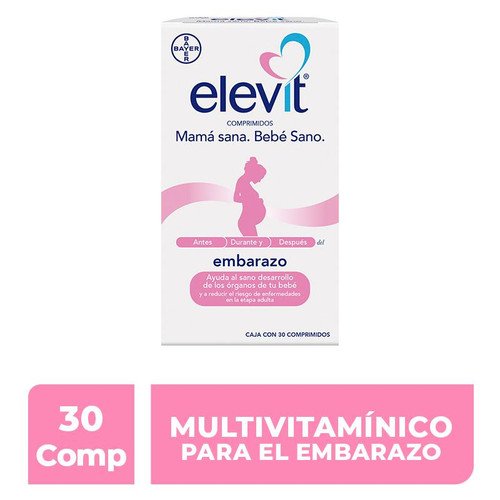 Elevit Multivitamínico Embarazo Caja x 30 Comprimidos
