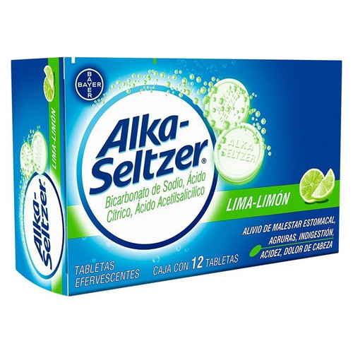 Alka Seltzer Lima-Limón Caja x 12 Tabletas