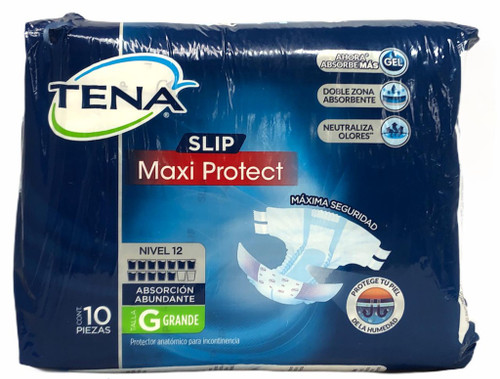 Tena Slip Maxi Protect Talla Grande Bolsa x 10 Pañales