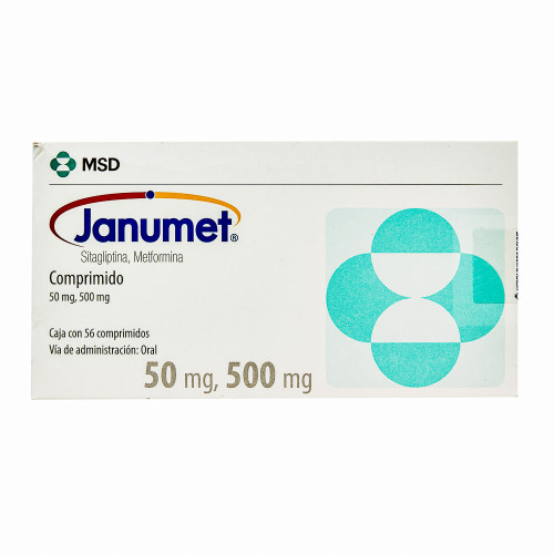 Janumet 50MG/500MG Caja x 56 Comprimidos