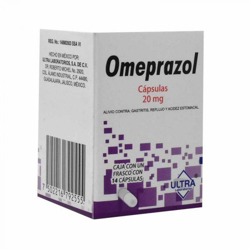 Omeprazol 20MG Ultra Frasco x 14 Cápsulas