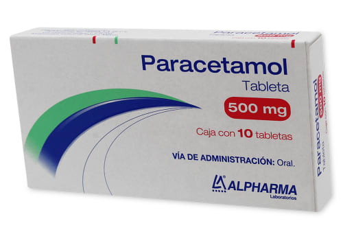 Paracetamol 500MG Caja x 10 Tabletas
