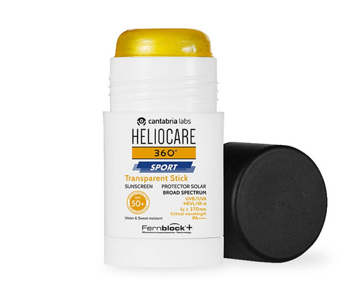 Heliocare 360 Sport Barra Transparente FPS 50 Resiste Agua y Sudor