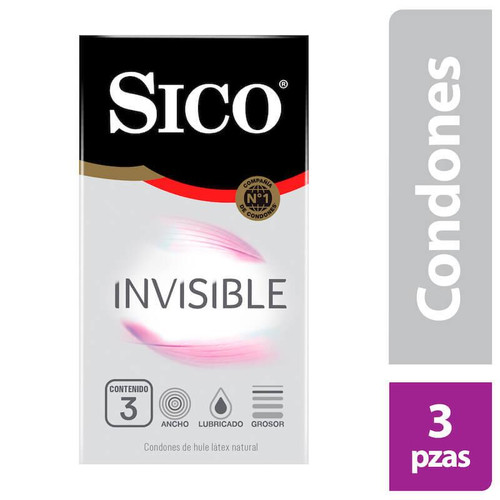 Sico Invisible Ultra Delgados Caja x 3 Condones