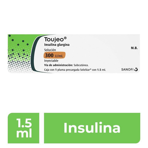 Toujeo 300U/ML Solución Inyectable x 1 Pluma Prellenada 1.5ML