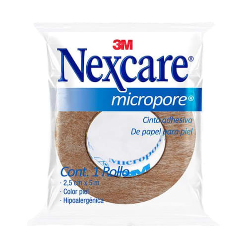 Nexcare Micropore Color Piel 2.5CMx5M x 1 Unidad