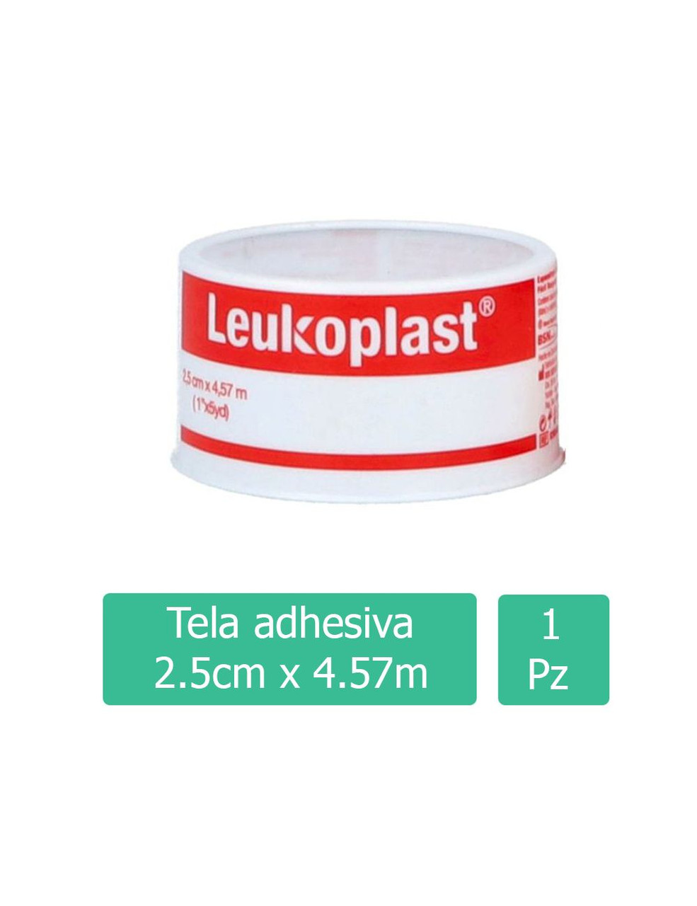 TELA ADHESIVA LEUKOPLAST 1 PZA 5CM {2} - Farmacia Emergencias