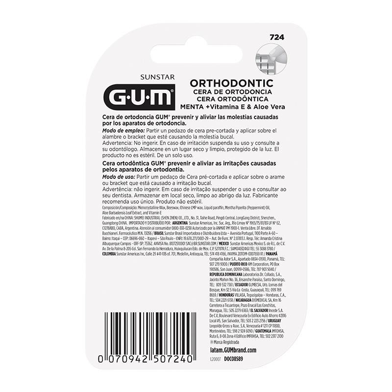 Gum cera ortodontica 5pz a € 5,29 su Farmacia Pasquino