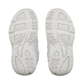 Meteor, White leather riptape school trainers