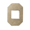 Utility Electrical Box Octagon Double Tan (Buckskin) Eldorado stone accent