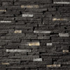 Pro-Fit Alpine Ledgestone Panel Black Rundle cultured thin stone