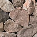 Round Plum River natural thin stone