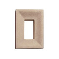 Utility Electrical Box Smooth Single Buckskin (Tan) Eldorado stone accent