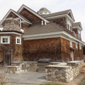 Round Cascadian Tan natural thin stone