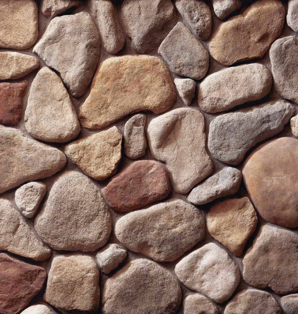 Cultured Stone River Rock - Earth Blend - ACR Stone Group